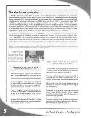   LE TRAIT D'UNION, 2004   , page 6