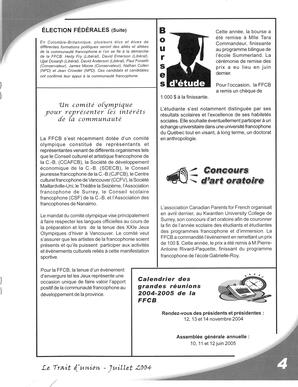   LE TRAIT D'UNION, 2004   , page 5