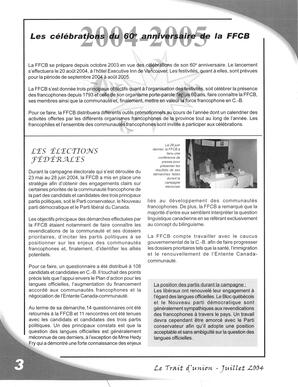   LE TRAIT D'UNION, 2004   , page 4