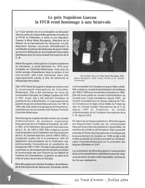   LE TRAIT D'UNION, 2004   , page 2
