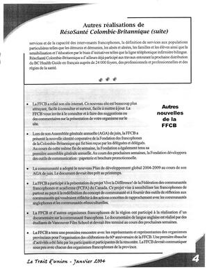   LE TRAIT D'UNION, 2004   , page 5