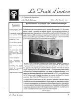 LE TRAIT D'UNION, 2002
