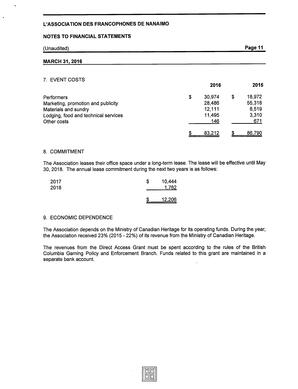   ÉTATS FINANCIERS - EN, 2016   , page 11