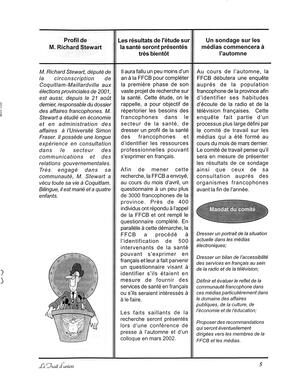   LE TRAIT D'UNION, 2001   , page 5
