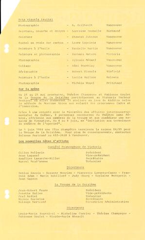   LE TRAIT D'UNION, 1984   , page 3