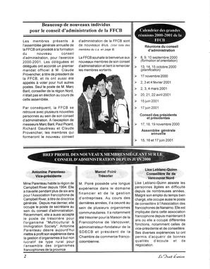  LE TRAIT D'UNION, 2000   , page 2