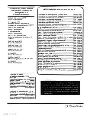   LE TRAIT D'UNION, 1998   , page 8