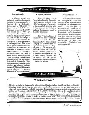   LE TRAIT D'UNION, 1998   , page 6