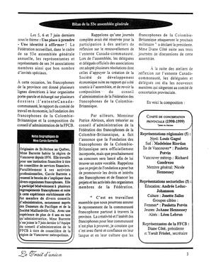   LE TRAIT D'UNION, 1998   , page 3