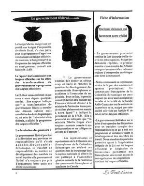   LE TRAIT D'UNION, 1998   , page 2