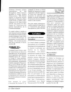   LE TRAIT D'UNION, 1997   , page 5