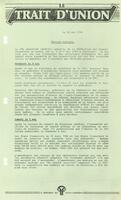 LE TRAIT D'UNION, 1984