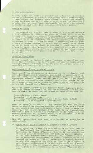   LE TRAIT D'UNION, 1984   , page 3