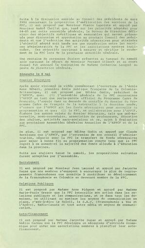   LE TRAIT D'UNION, 1984   , page 2