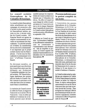   LE TRAIT D'UNION, 1996   , page 6