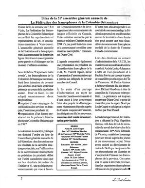  LE TRAIT D'UNION, 1996   , page 2