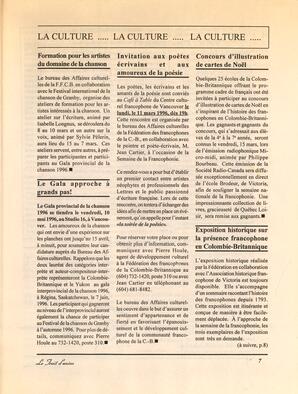   LE TRAIT D'UNION, 1996   , page 7