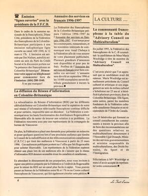   LE TRAIT D'UNION, 1996   , page 6