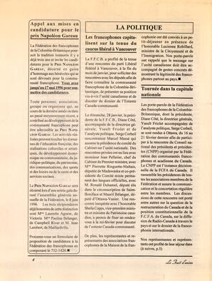   LE TRAIT D'UNION, 1996   , page 4