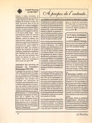   LE TRAIT D'UNION, 1995   , page 6