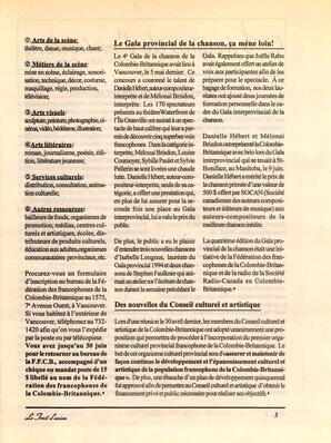   LE TRAIT D'UNION, 1995   , page 5