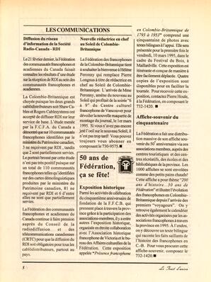   LE TRAIT D'UNION, 1995   , page 5