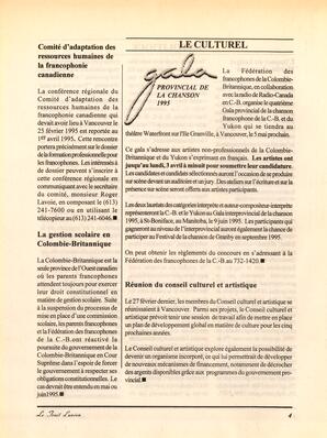   LE TRAIT D'UNION, 1995   , page 4