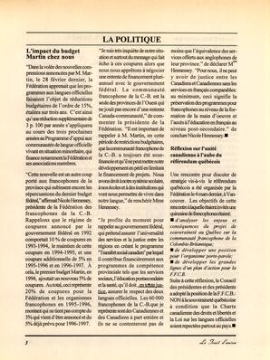   LE TRAIT D'UNION, 1995   , page 3