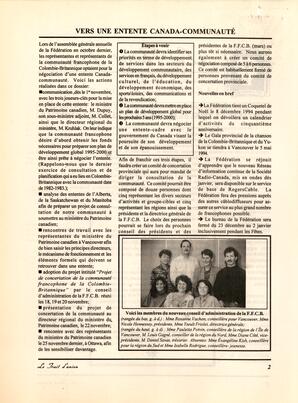   LE TRAIT D'UNION, 1994   , page 2