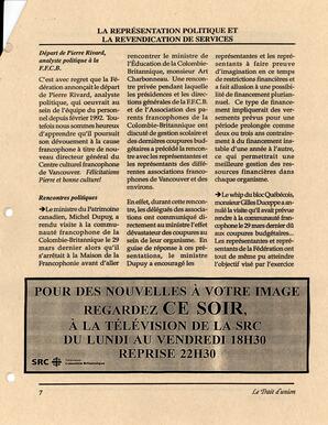   LE TRAIT D'UNION, 1994   , page 7