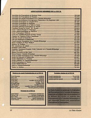   LE TRAIT D'UNION, 1994   , page 13