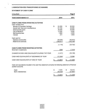   ÉTATS FINANCIERS - EN, 2014   , page 6