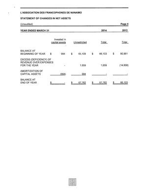   ÉTATS FINANCIERS - EN, 2014   , page 4