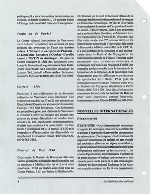   LE TRAIT D'UNION, 1994   , page 4