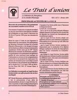 LE TRAIT D'UNION, 1994