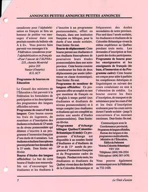  LE TRAIT D'UNION, 1994   , page 7