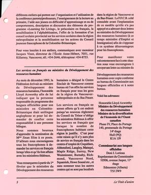   LE TRAIT D'UNION, 1994   , page 5