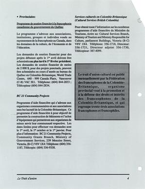  LE TRAIT D'UNION, 1994   , page 4
