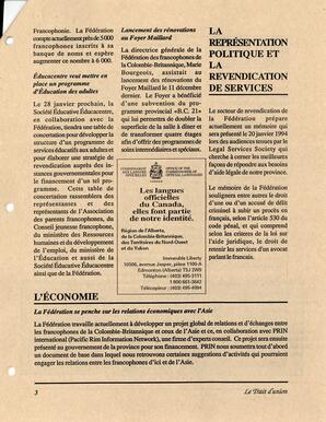   LE TRAIT D'UNION, 1994   , page 3