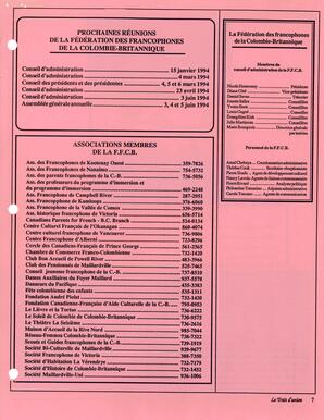   LE TRAIT D'UNION, 1993   , page 7