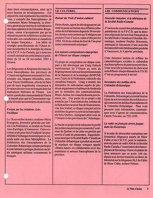   LE TRAIT D'UNION, 1993   , page 5