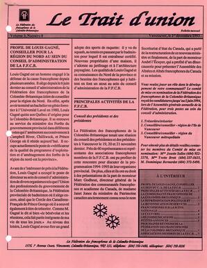   LE TRAIT D'UNION, 1993   , page 1
