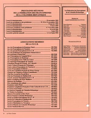   LE TRAIT D'UNION, 1993   , page 6