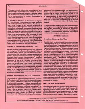   LE TRAIT D'UNION, 1992   , page 2