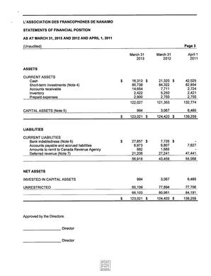   ÉTATS FINANCIERS - EN, 2013-2014   , page 3