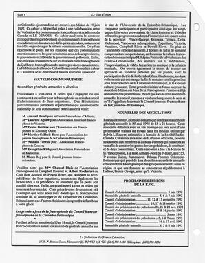   LE TRAIT D'UNION, 1992   , page 4