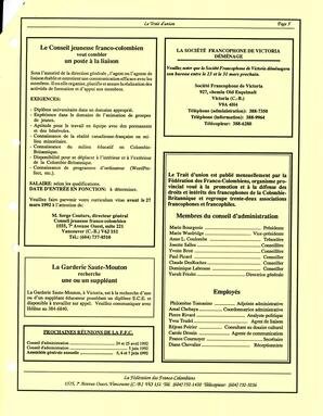   LE TRAIT D'UNION, 1992   , page 5