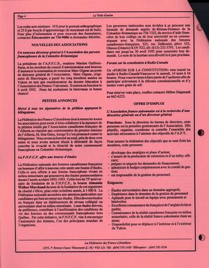   LE TRAIT D'UNION, 1992   , page 4