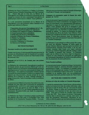   LE TRAIT D'UNION, 1991   , page 2