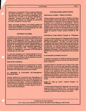   LE TRAIT D'UNION, 1991   , page 3